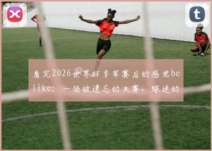 看完2026世界杯季军赛后的感觉belike：一场被遗忘的决赛，球迷的真实赛后反应大公开